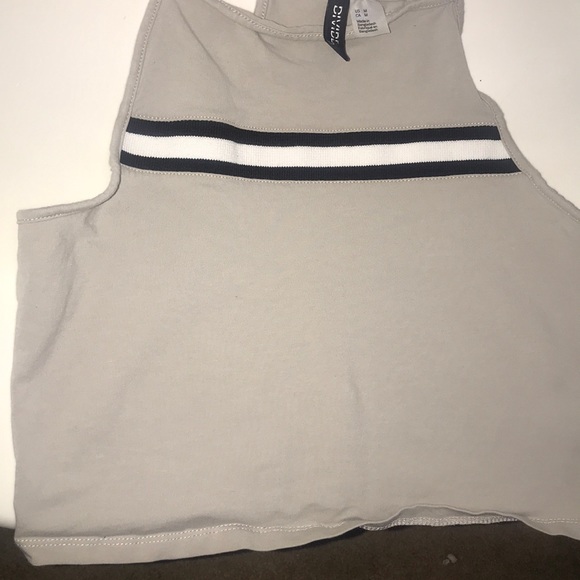 Divided Tops - Beige Crop Top